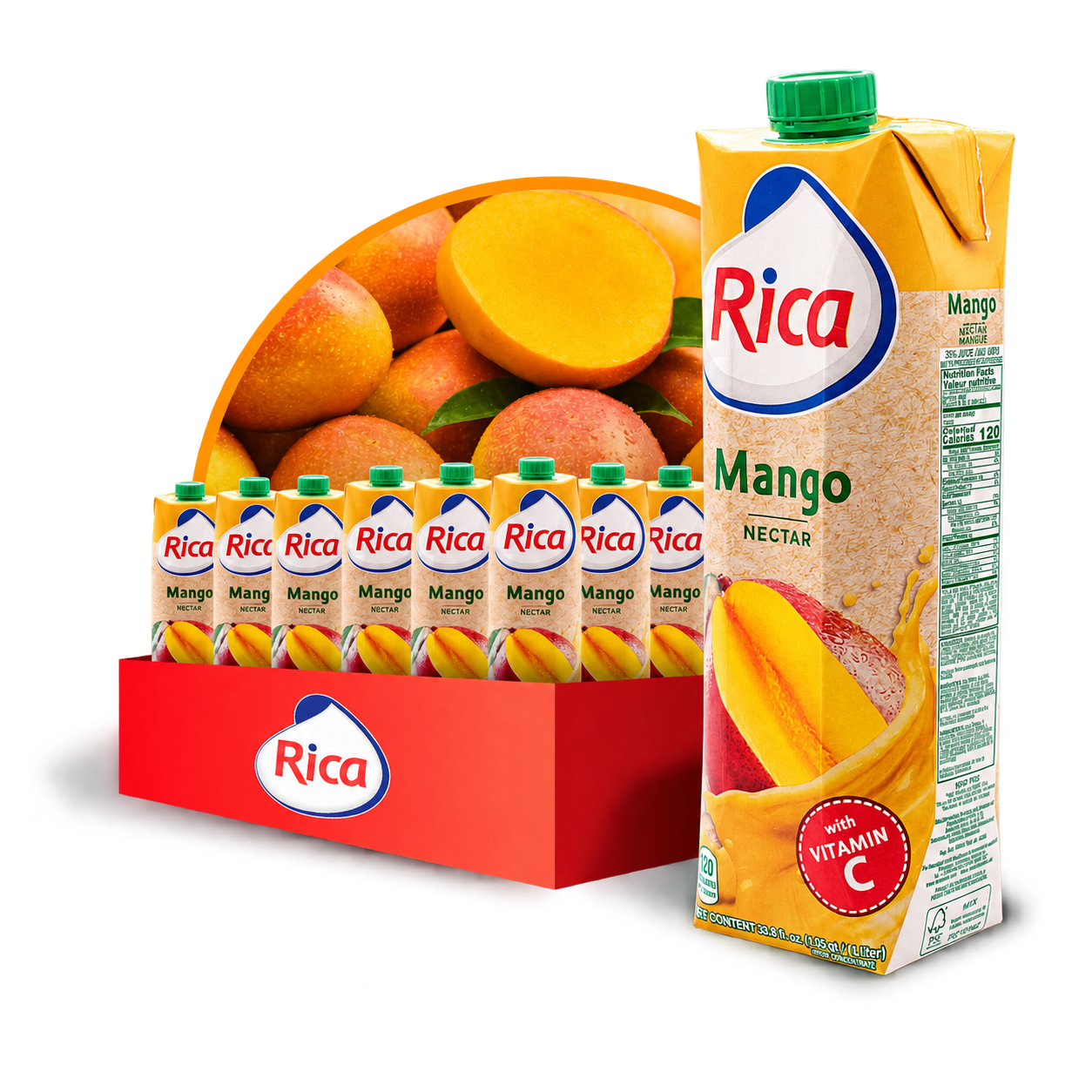 Rica — Jugos, néctares y lácteos